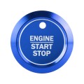 Car Engine Start Key Push Button Ring Trim Sticker Decoration for Ford F150 (Blue)