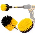 4 in 1 Floor Wall Window Glass Cleaning Descaling Electric Drill Brush Head Set, Random Color Delive