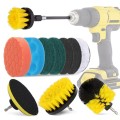12 in 1 4 inch Sponge Scouring Pad Floor Wall Window Glass Cleaning Descaling Electric Drill Brush H