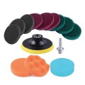 13 in 1 4 inch Sponge Scouring Pad Floor Wall Window Glass Cleaning Descaling Electric Drill Brush H