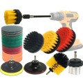 20 in 1 Floor Wall Window Glass Cleaning Descaling Electric Drill Brush Head Set