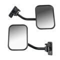 SF-JP-003 Pair  Car Side Door Rearview Mirror Adjustable Shape Angle Lens Blind Spot Exterior Mirror