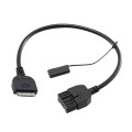 Car USB Data Cable iPod Interface 3.5mm Audio Cable for Nissan / Infiniti