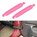 Car Door Limit Braided Rope Strap for Jeep Wrangler (Pink)