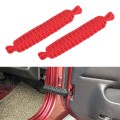 Car Door Limit Braided Rope Strap for Jeep Wrangler (Red)
