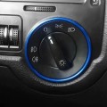 Car Headlight Switch Decorative Ring for Volkswagen Golf (Blue)