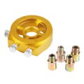 Car Modification Oil Temperature and Oil Pressure Gauge Adapter (Gold)