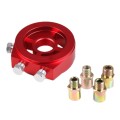 Car Modification Oil Temperature and Oil Pressure Gauge Adapter (Red)