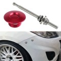 100mm Stainless Steel Quick-pins Push Button Billet Hood Pins Lock Clip Kit(Red)