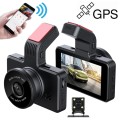 D903 3 inch Car Ultra HD Driving Recorder, Double Recording + GPS + WIFI + Gravity Parking Monitorin