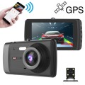 H809 4 inch Car HD Double Recording Driving Recorder, WiFi + Gravity Parking Monitoring + GPS
