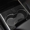 3 PCS Carbon Fiber Car Central Control Decorative Sticker for Tesla Model 3