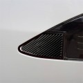 Carbon Fiber Car Charging Port Panel Decorative Sticker for Tesla Model X, Suitable for Left Driving