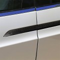 4 PCS Carbon Fiber Car Outer Door Handle Panel Decorative Sticker for Tesla Model X
