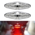 2 PCS KC-WD-NEW-3X Motorcycle LED Brake Light Running Lamp (Transparent)