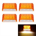 4 PCS ZS-6001 DC24V Car / Truck Side Marker Indicator Lights Bulb Lamp (Yellow Light)