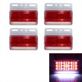4 PCS ZS-9001 DC24V 9D Waterproof Car / Truck Side Marker Indicator Lights Bulb Lamp (Red Light)