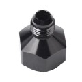 AN10 to AN6 Male and Female Connector Conversion Screw Oil Cooler Conversion Reducer Adapter (Black)