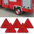5 PCS MK-292 Trucks Trailers RV IP67 Waterproof Triangular Red Reflector