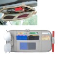 Universal Car Multi-functional Sun Visor Card Clip Bags Glasses Bill Clip Holder (Grey)