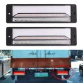 2 PCS Heavy-duty Truck Trailer 147LED Light Guide Three-color Brake Light (Transparent)