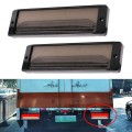 2 PCS Heavy-duty Truck Trailer 147LED Light Guide Three-color Brake Light (Transparent Black)