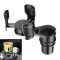SB-3088 Car Multifunctional Retractable Rotating Water Cup Holder with Compass