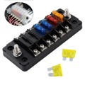 ZH-979A1 FB1903 1 In 1 Out 6 Ways No Distinction Positive Negative Fuse Box with 12 Fuses for Auto C