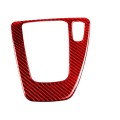 For BMW 3 Series E90 Carbon Fiber Car Gear Position Panel Decorative Sticker,Right Drive (Red)