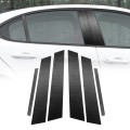 For Alfa Romeo Giulia Carbon Fiber Car B / C / Middle Pillar Door Window Decorative Sticker,Left and