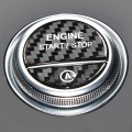 For Mercedes-Benz C/S Class 2022 Style Car Carbon Fiber One-click Start Button Decorative Sticker,Le