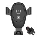 Car Wireless Charger Multifunctional Mobile Phone Wireless Charger Stand (Black)