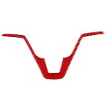For Honda CRV 2007-2011 Carbon Fiber Car Steering Wheel Decorative Sticker, Left Drive (Red)