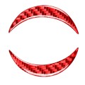 Car Carbon Fiber Steering Wheel Logo Decorative Sticker for Toyota RAV4 2006-2013, Left and Right Dr