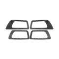 Car Carbon Fiber Inside Door Handle Panel Decorative Sticker for Toyota Highlander 2014-2019, Left D