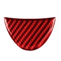 Car Carbon Fiber Steering Wheel Decorative Sticker for BMW Mini, Left and Right Drive Universal (Red