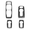 Car Carbon Fiber Window Lift B Decorative Sticker for Volvo XC90 2008-2014, Left Drive