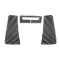 3 PCS / Set Carbon Fiber Car Seat Belt Panel Decorative Sticker for Dodge Challenger 2015 to Now, Le