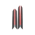 4 PCS / Set Carbon Fiber Car Interior Door Trim Red Edge Decorative Sticker for Audi Q3 2013-2018,Le
