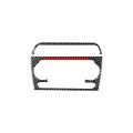Carbon Fiber Car Air Conditioning Knob Frame Red Edge Decorative Sticker for Audi Q3 2013-2018,Left