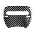 Carbon Fiber Car Steering Wheel Logo Decorative Sticker for Dodge Challenger 2015 to Now, Left Drivi