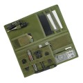 Car Sun Visor Storage Bag Glasses Frame Bill Clip (Army Green)