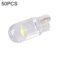 50pcs T10 DC24V / 0.36W / 0.03A Car Clearance Light COB Lamp Beads (Green Light)