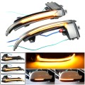 1 Pair For Audi A4 B8.5 Car Dynamic LED Turn Signal Light Rearview Mirror Flasher Water Blinker (Tra