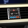 5 PCS Low Matching Three Color Carbon Fiber Car Air Outlet Decorative Sticker for BMW E90 / E92 / E9