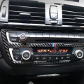Three Color Carbon Fiber Car CD Panel Decorative Sticker for BMW (F30) 2013-2015 / (F34) 2013-2016