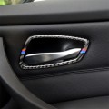 Three Color Carbon Fiber Car Door Handle Decorative Sticker for BMW E90 / 320i / 318i / 325i