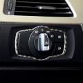 Carbon Fiber Car Headlight Switch Decorative Sticker for BMW E90 / E92 / E93 2005-2012 / 320i / 325i