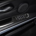4 PCS Carbon Fiber Car Left Driving Lifting Panel Decorative Sticker with Folding for BMW E90 / 320i