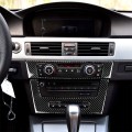 Carbon Fiber Car Central Control CD Panel Decorative Sticker for BMW E90 / E92 2005-2012, High Editi